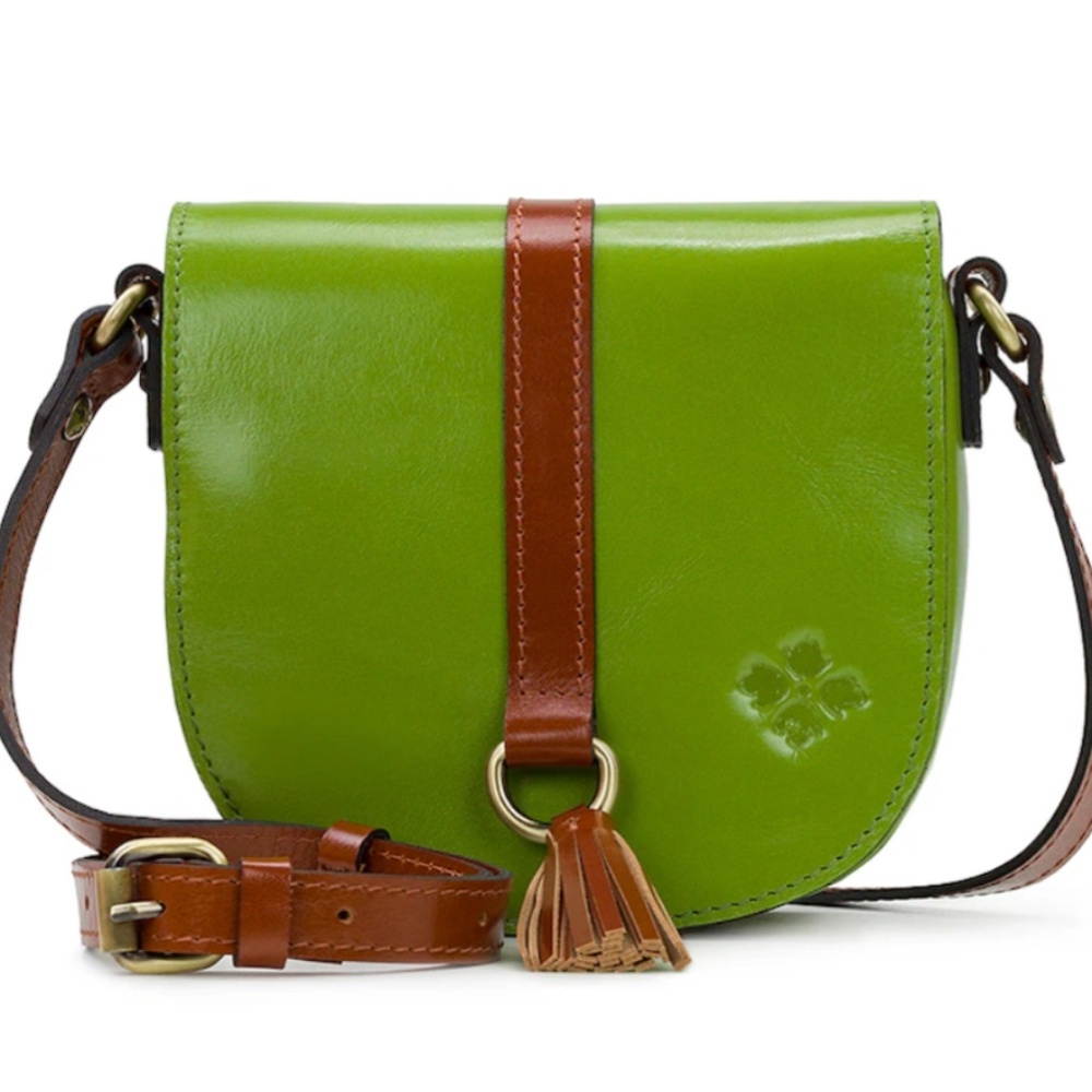 Patricia Nash Barton Leather Saddle Bag Crossbody